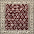 thumbnail image 1 of Ahgly Company Machine Washable Indoor Square Traditional Tan Brown Area Rugs, 7' Square, 1 of 7