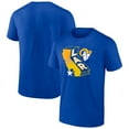 thumbnail image 1 of Men's Royal Los Angeles Rams Hometown Collection Prime Time T-Shirt, 1 of 3