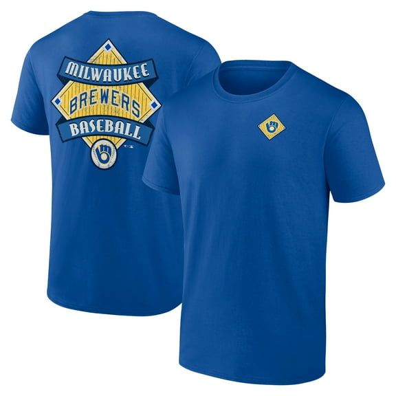 Men's Royal Milwaukee Brewers Cooperstown Collection Field Play T-Shirt