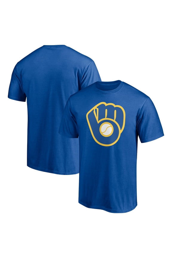 Men's Royal Milwaukee Brewers Cooperstown Collection Huntington Team T-Shirt