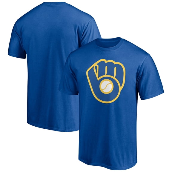 Men's Royal Milwaukee Brewers Cooperstown Collection Huntington Team T-Shirt