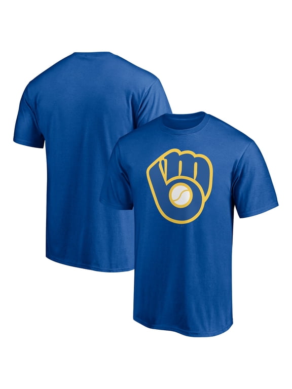 Men's Royal Milwaukee Brewers Cooperstown Collection Huntington Team T-Shirt