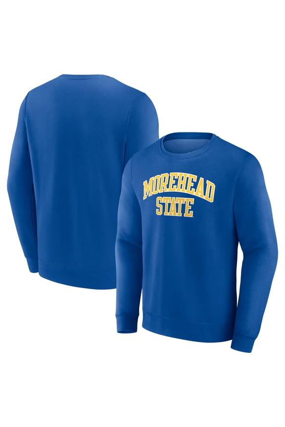Men's Royal Morehead State Eagles Short Name Fleece Pullover Sweatshirt