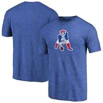 Men's Royal New England Patriots Throwback Logo II Tri-Blend T-Shirt