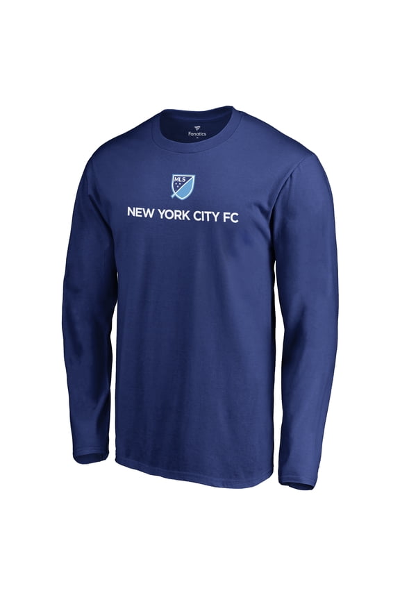 Men's Royal New York City FC Shielded Long Sleeve T-Shirt