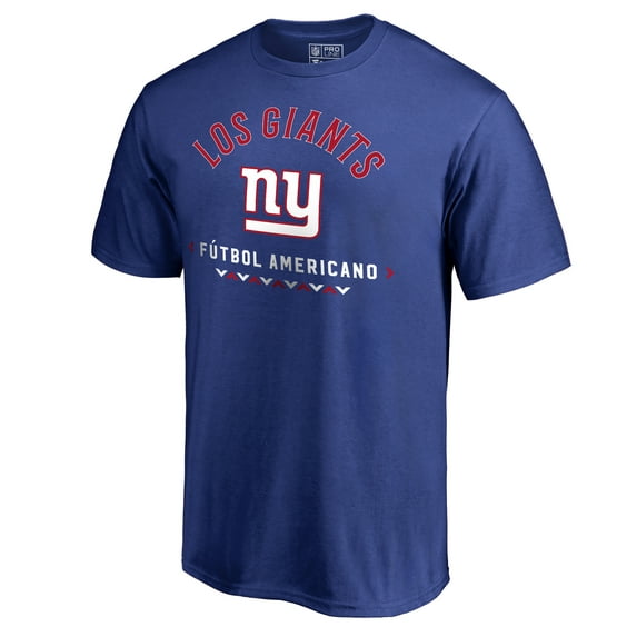Men's Royal New York Giants Futbol Americano T-Shirt