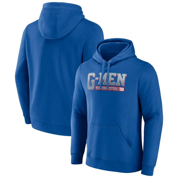 Men's Royal New York Giants Hometown Collection Prevent Pullover Hoodie