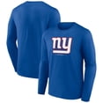 thumbnail image 1 of Men's Royal New York Giants Logo Team Lockup Long Sleeve T-Shirt, 1 of 3