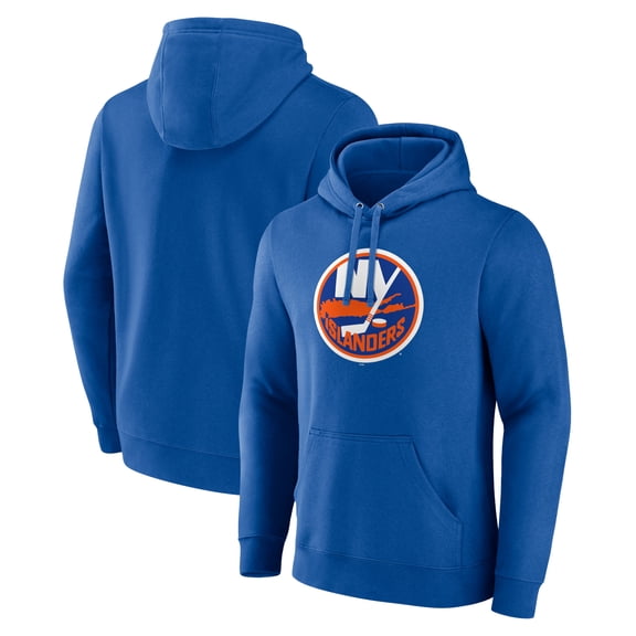 Men's Royal New York Islanders Primary Team Logo Pullover Hoodie
