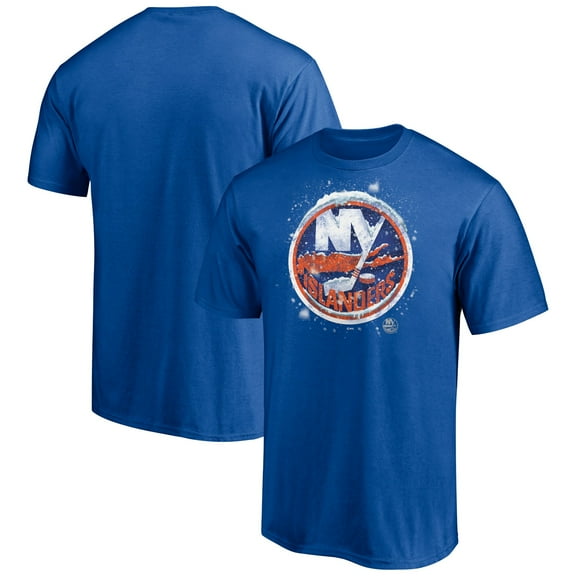 Men's Royal New York Islanders Snow Logo T-Shirt