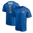 thumbnail image 1 of Men's Royal New York Knicks Number One Dad T-Shirt, 1 of 3