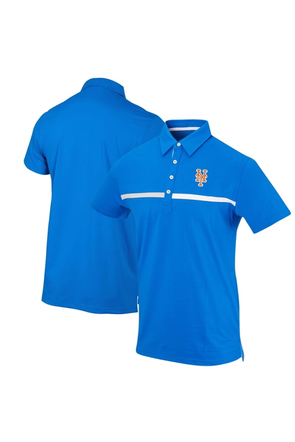 Men's Royal New York Mets Color Blocked Stretch Polo