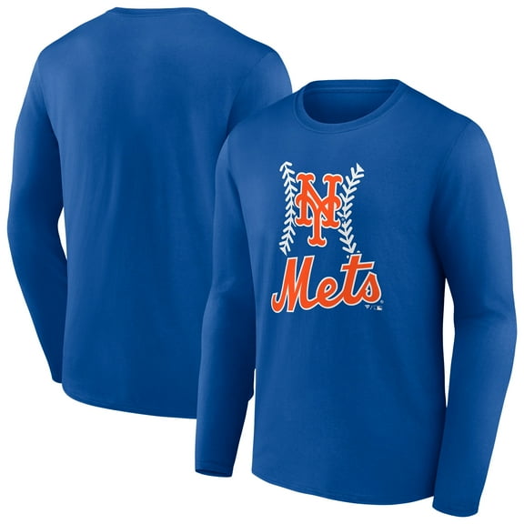 Men's Royal New York Mets Fastball Long Sleeve T-Shirt