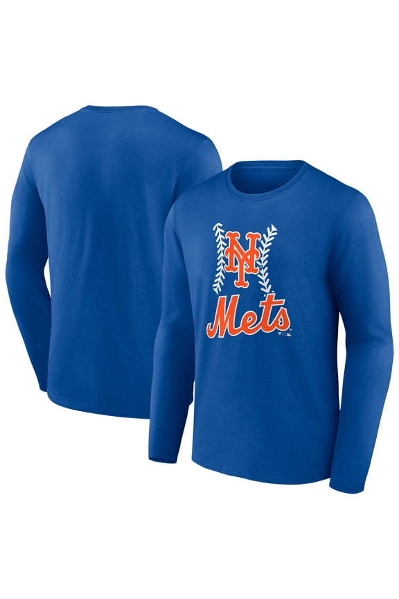 Men's Royal New York Mets Fastball Long Sleeve T-Shirt