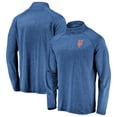 thumbnail image 1 of Men's Royal New York Mets Iconic Striated Primary Logo Raglan Quarter-Zip Pullover Jacket, 1 of 3