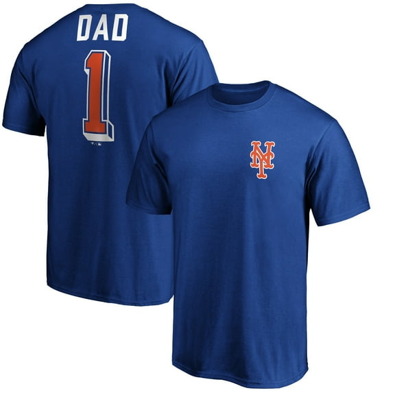 Men's Royal New York Mets Number One Dad T-Shirt