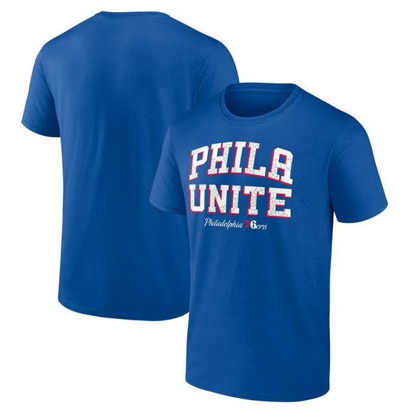 Men's  Royal Philadelphia 76ers Hometown Collection Phila Unite T-Shirt