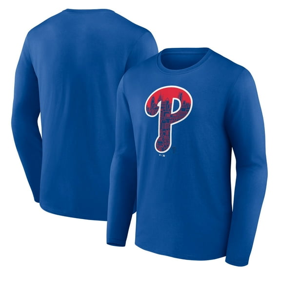 Men's Royal Philadelphia Phillies City P Long Sleeve T-Shirt