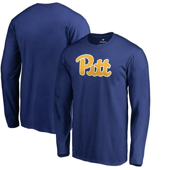 Men's Royal Pitt Panthers Primary Logo Long Sleeve T-Shirt