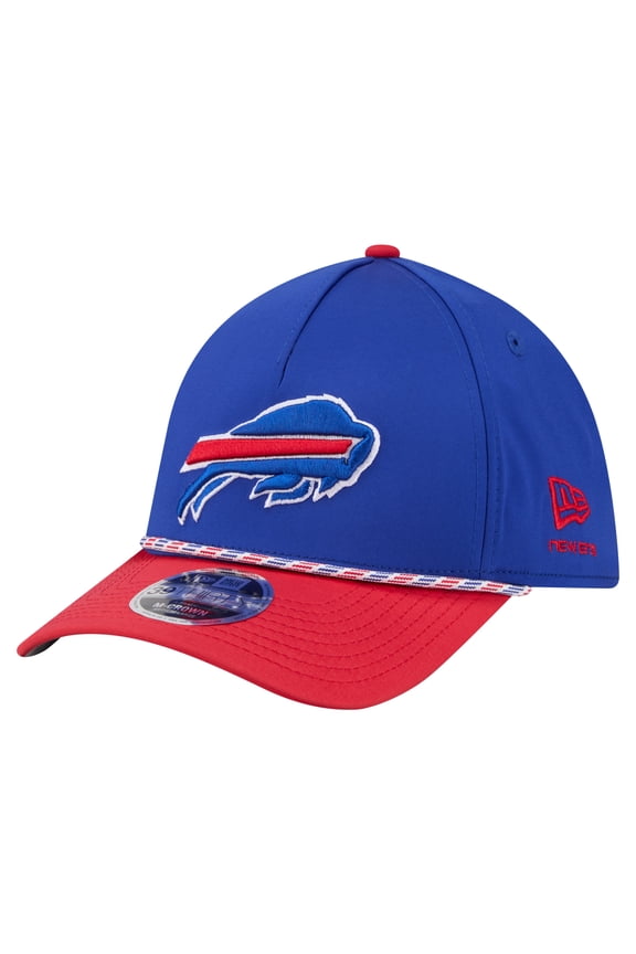 Men's  Royal/Red Buffalo Bills Rope M-Crown A-Frame 39THIRTY Flex Hat