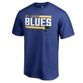 thumbnail image 1 of Men's Royal St. Louis Blues Iconic Collection On Side Stripe T-Shirt, 1 of 3