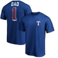 thumbnail image 1 of Men's Royal Texas Rangers Number One Dad T-Shirt, 1 of 3