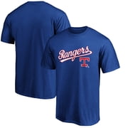 Mens Royal Texas Rangers Team Cooperstown Collection Wahconah T-Shirt