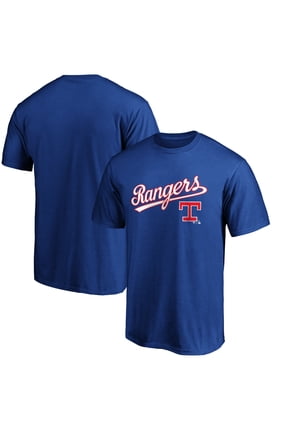 Men's Royal Texas Rangers Team Cooperstown Collection Wahconah T-Shirt