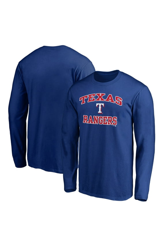 Men's Royal Texas Rangers Team Heart & Soul Long Sleeve T-Shirt
