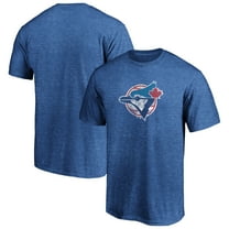 Men's Royal Toronto Blue Jays Cooperstown Collection True Classics Throwback Logo Tri-Blend T-Shirt