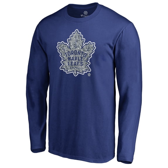 Men's Royal Toronto Maple Leafs Static Logo Long Sleeve T-Shirt