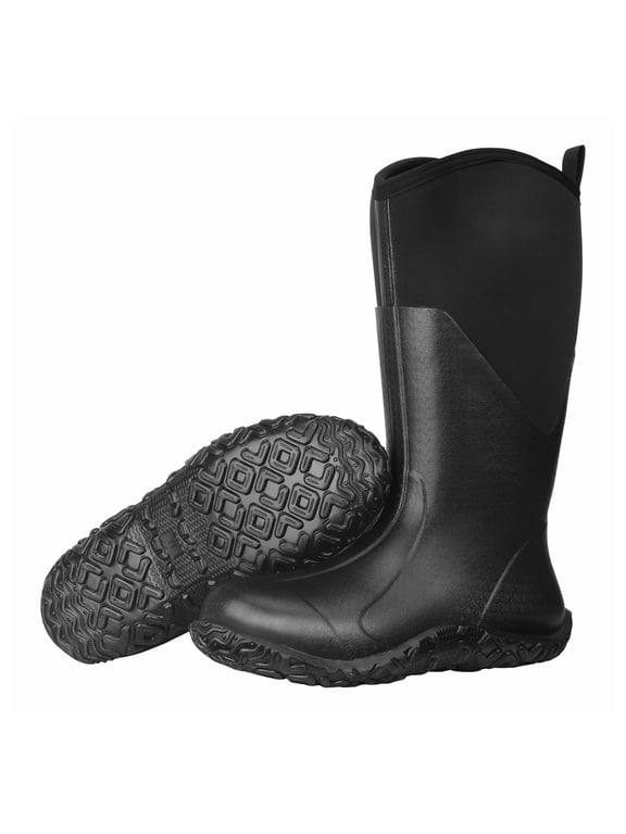 Men's Rubber Boots Waterproof Anti Slip Hunting Boots - Lightweight Insulated Mud Boots for Work, Farming, Gardening, Size 12