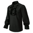 thumbnail image 1 of Men's Ruffle Blouse Medieval Renaissance Steampunk Victorian Regency Aristocrat Shirts Pirate Tops Colonial Costumes, 1 of 4