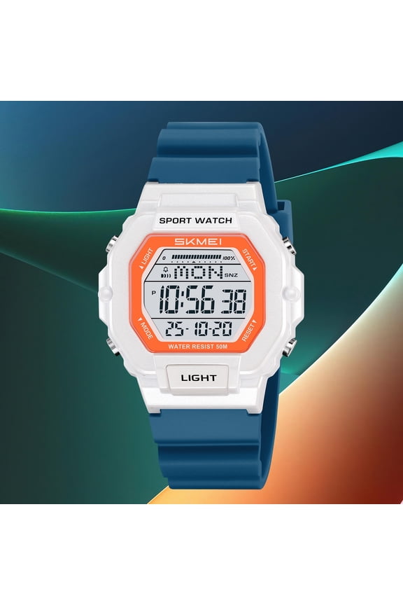 Men's Rugged Outdoor Sports Watch With Luminous Display And Water Resistance,Durable Digital Timepiece For Hiking Camping Running Swimming Adventure Activities(Blue)