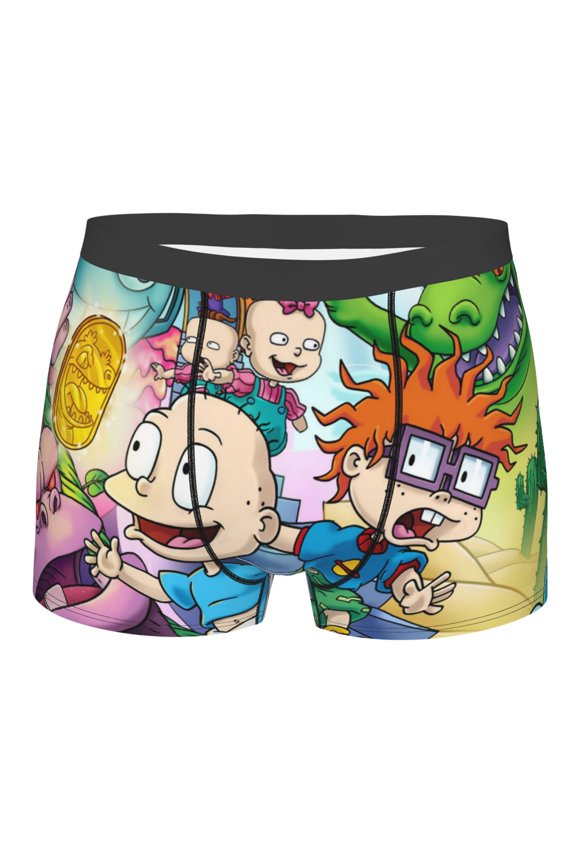 Men's Rugrats Boxer Briefs Soft Comfort Breathable Underwear
