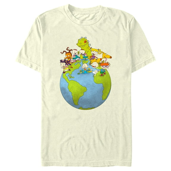 Men's Rugrats Earth Babies Graphic Tee Beige Medium