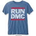 thumbnail image 1 of Men's Run DMC Vintage Logo (Burn Out) Slim Fit T-shirt Small Mid, 1 of 3