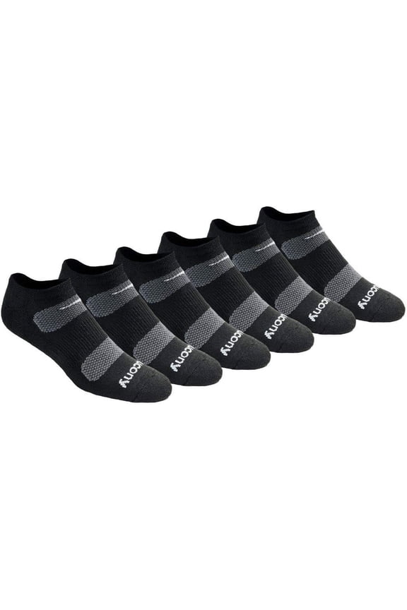Men's RunDry Mesh Ventilating Comfort Fit Performance No-Show Socks, Available in M-XXL (6, 12, 18 Pairs)
