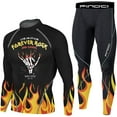 thumbnail image 1 of Men's Running Fitness Cooling Sportswear Camo Compression Short-Sleeved Shirt + Pants Sets, 1 of 6
