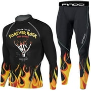 Men's Running Fitness Cooling Sportswear Camo Compression Short-Sleeved Shirt + Pants Sets