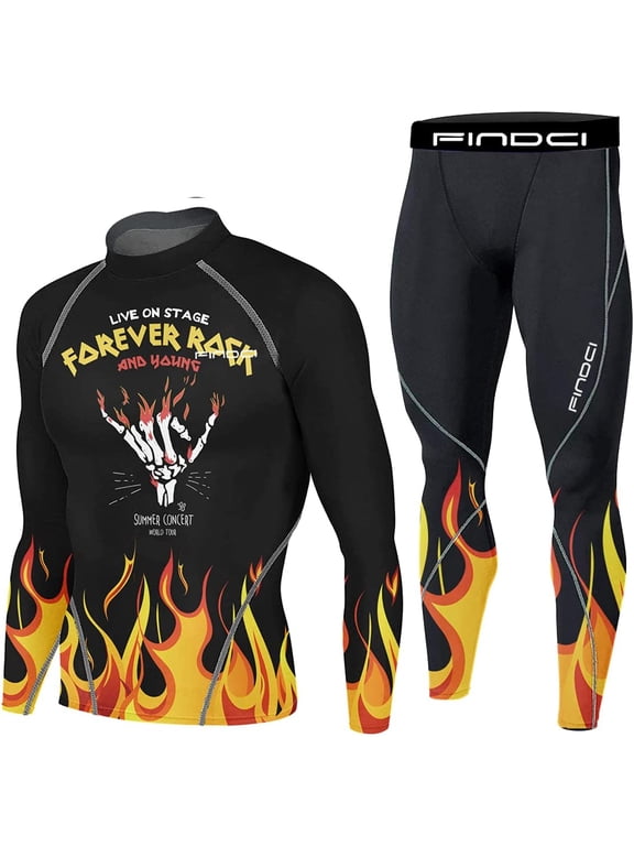 Men's Running Fitness Cooling Sportswear Camo Compression Short-Sleeved Shirt + Pants Sets