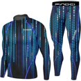 thumbnail image 1 of Men's Running Fitness Cooling Sportswear Camo Compression Short-Sleeved Shirt + Pants Sets, 1 of 6