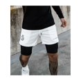 thumbnail image 1 of Men's Running Fitness Shorts Double Layers Quick Drying Running Workout Shorts with Pockets, Athletic Stealth Short Gym Training Pants, 1 of 4