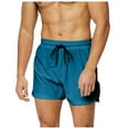 thumbnail image 1 of Men's Running Gym Shorts - Quick Dry, Pockets, Polyester, S-XXXL Sizes, 66-86cm Waist for Sports, 1 of 4