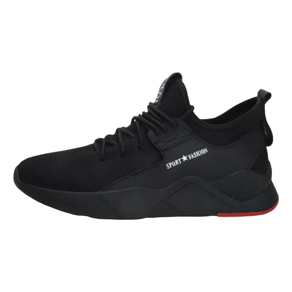 Men's Running Shoes Black Walking Fashion Sneakers Athletic Jogging Workout Gym Basketball Volleyball Shoes