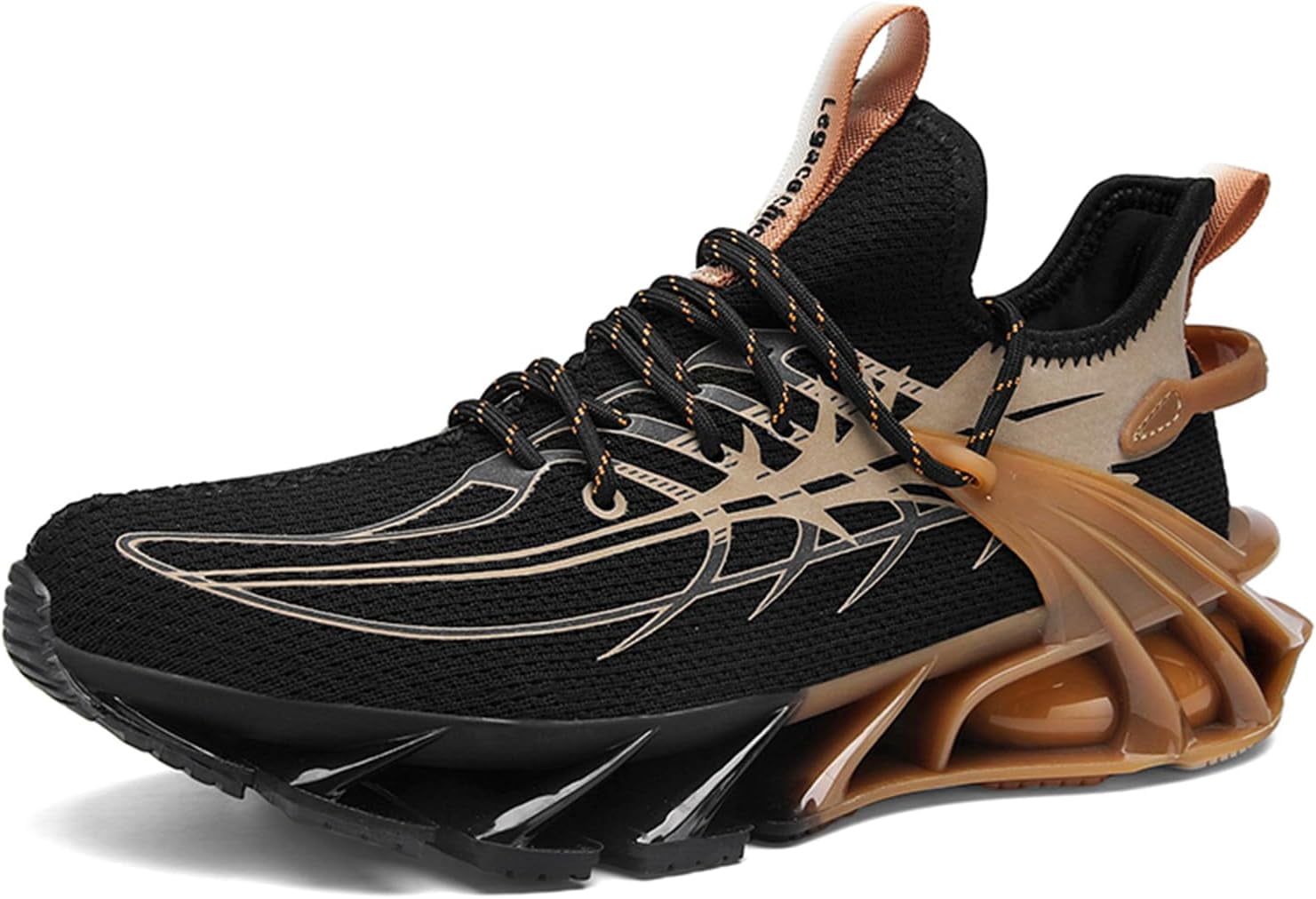 black and gold running shoes mens
