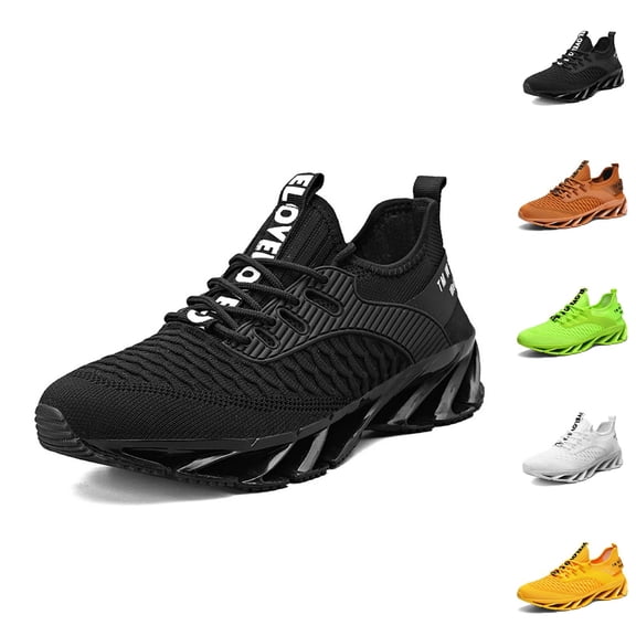 Men's Running Shoes Breathable Mesh Trail Runners Fashion Blade Sneakers Non Gym Sport Trainer Casual Athletic Walking Shoes
