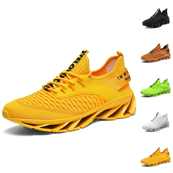 Men's Running Shoes Breathable Mesh Trail Runners Fashion Blade Sneakers Non Gym Sport Trainer Casual Athletic Walking Shoes
