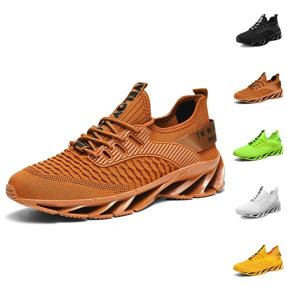 Men's Running Shoes Breathable Mesh Trail Runners Fashion Blade Sneakers Non Gym Sport Trainer Casual Athletic Walking Shoes