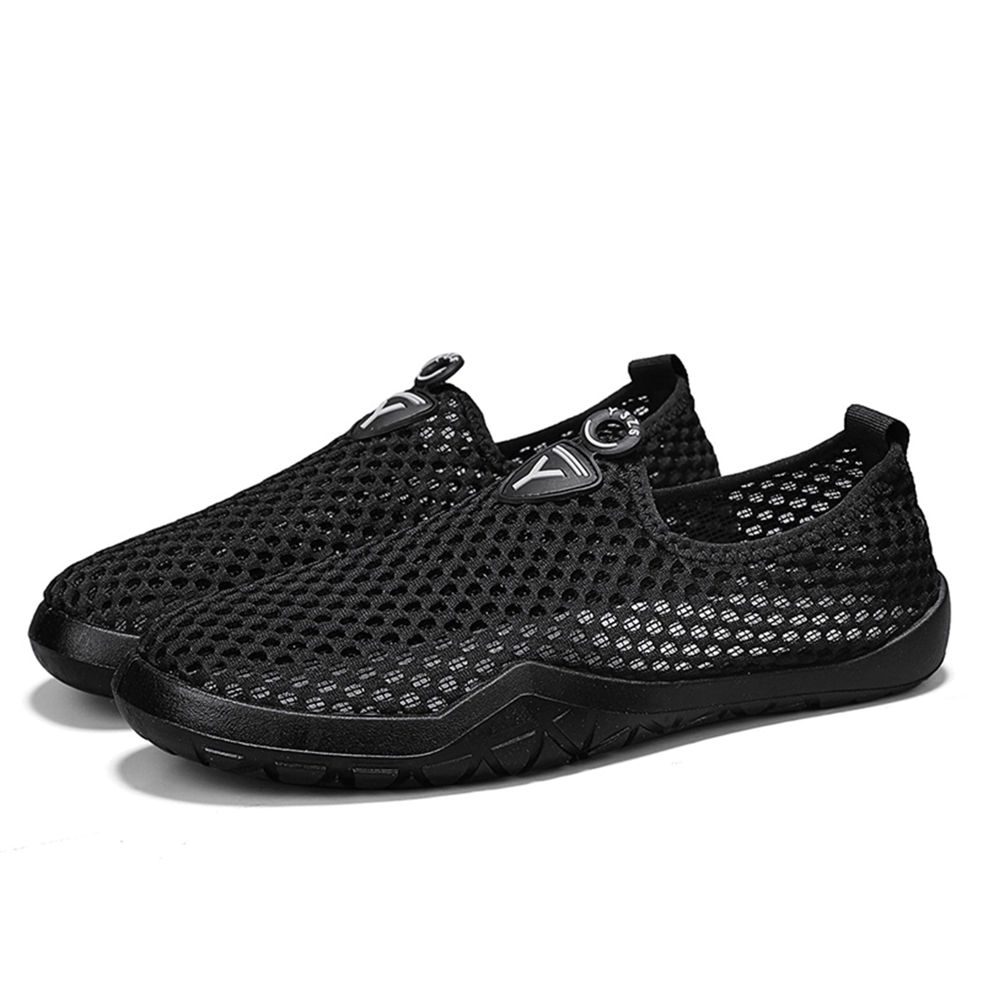 Men's Running Shoes Casual Slip on Walking Tennis Gym Sneakers Lightweight Breathable Mesh Workout Sports Soft Sole